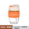 Copo de Beber Duplo Copo de Água para Estudante Copo de Café e Chá Doméstico Copo Portátil com Canudo Copo com Canudo