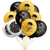 Set de Bandera de Globos Temática Mágica Inserto para Pastel Academia de Magia Película Decoración Fiesta de Cumpleaños Infantil Juguete
