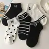 Calcetines de media pantorrilla para mujer con encaje y lunares, Calcetines altos transpirables, Calcetines simples de media pantorrilla para mujer, Calcetines al por mayor de la ciudad de Zhuji