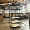 Estante de Almacenamiento Perforado de 6 Niveles con Forma de Calabaza, Estante de Hierro, Estante de Almacenamiento Multicapa para Almacenamiento en el Hogar, Balcón, Sótano, Estante de Exhibición