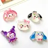 Accesorios de resina transparentes de Sanrio con cara brillante, hechos a mano, con pegamento en crema, para funda de teléfono móvil, horquilla, pegatina para refrigerador, pegatina para zapatos con agujeros