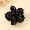 Pinza de Agarre Nueva de Mármol Transfronteriza Dulce Fresca Flor de Huevo Horquilla Verano Pinza de Tiburón de Alta Gama Accesorios para el Cabello
