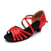 Zapatos de Baile Latino de Suela Blanda para Niños Zapatos de Baile de Tacón Alto para Niños Zapatos de Baile Profesionales para Niñas Blanco Competencia Prueba