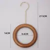 Tienda de ropa clip para sombrero gancho S gancho para colgar gancho para tienda de ropa de mujer clip para tela color nuez con lazo gancho para colgar accesorio para bufanda de seda