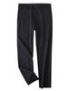 Gabinete de Retirada del Mar Pantalones Casuales de Algodón de Seda Hielo Elástica Seis Dimensiones para Hombre Delgados de Verano Resistentes a las Arrugas Negros Pantalones de Commuter para Hombre 1W034
