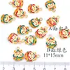 Imitación Arena Vietnamita Oro Gota Pintura al Óleo Chapado en Oro Colgante Pequeño Palabra Fu Conejo de Jade Pequeño Deslizante Accesorios diy Colgante Pequeño de Goteo