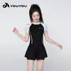 Bañador de una pieza Youyou para mujer, Ropa de baño estilo falda, Nuevo modelo 2026, Sensación de alta gama, Cubrebañador para piscina, Ropa de baño adelgazante al por mayor
