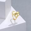 Anillo de dedo índice de plata esterlina Yuanfan S925 estilo europeo y americano personalidad genial curvado irregular abierto anillo femenino fabricante en stock