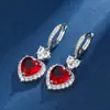 Transmisión en Vivo de Nuevo Conjunto Imitación Topacio Suizo Natural Azul Anillo Colgante Pendientes Pendientes de Granate de Mozambique