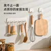 Ganchos adesivos de plástico estilo japonês, sem necessidade de furar, ganchos adesivos fortes para armazenamento para entrada, chaves, joias, brincos, armazenamento montado na parede