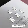 Atacado de fábrica som de chocalho Rede social oco dupla face pingente de urso pendurado único pulseira DIY capa de telefone acessórios de joias