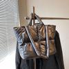 Moda outono e inverno bolsa de algodão 2024 nova jaqueta de alto sentido bolsa de ombro grande capacidade bolsa tote