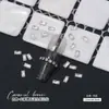 Mini Pedrería Rectangular de Circonita Color Champaña con Base Plana para Uñas, Pedrería Larga en Tira para Uñas, Pedrería Champaña, Pedrería de Circonita para Uñas