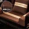 Almofada de Sofá Mogno Sala de Estar Almofada de Cadeira Taishi Cadeira Colchão Arhat Nova Chinoiserie Madeira Maciça Linho Antiderrapante Removível e Lavável
