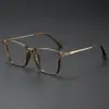 2025 Nuevo Estilo Marco de Espejo Guapo Moderno Negro Caja de Moda Luz Anti-Azul Espejo Plano para Estudiantes Hombres y Mujeres