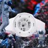 Reloj electrónico esfera redonda calendario semana luz nocturna despertador