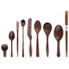 Yfjy Manteles Individuales Hechos a Mano Diarios para Cocina Tabla de Cortar de Nogal Negro Set para el Hogar Tabla de Cortar de Madera Plato para Palillos Platillo de Madera