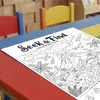10 hojas/paquete de pósters para colorear, nuevos pósters de exploración con temática de dinosaurios para colorear, dibujados a mano, educativos, divertidos, para garabatear, transfronterizos