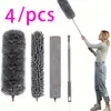 Plumero de Plumas de Pollo Limpieza de Polvo del Hogar Limpieza de Techos Plumero Limpieza de Primavera Artefacto de Limpieza Plumero Telescópico Extendido
