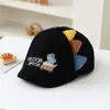 Gorra para Niños con Bordado de Dinosaurio Lindo, Nuevo Boina Coreana Estilo Primavera para Niños, Gorra de Visera Delantera Moda y Elegante