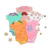 Fábrica de Origen Venta al por mayor Transfronteriza Ropa para Niños Ropa de Bebé de Manga Corta Niños y Niñas Ropa de Bebé Bolsa de Algodón Ropa de Pedo