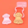 Molde para Galletas Temático Navideño Dibujo Animado Regalo de Navidad Galleta Artificial Prensado Estéreo 3D Herramienta de Horneado para Fondant