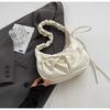 Exquisita Bolsa de Axila Plisada para Mujer 2025 Nueva Moda Transfronteriza Diseño Nicho Bolso de Hombro Versátil Bolso Cruzado