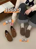 Zapatos Birkenstock de Piel Genuina con Suelas Ultraligeras, Nuevos Zapatos Planos Retro Birkenstock 2025, Zapatos de Tacón Bajo Plano, Zapatos de Gamuza de Vaca