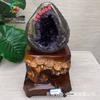 Álcool de cristal Cristal sorriso aberto ametista buraco decoração buraco ametista buraco Cristal buraco original decoração de pedra cornucópia artesanato