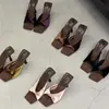 Pantuflas de Tacón de Aguja Cuadradas de Terciopelo Estilo Retro Coreano para Mujer, Modelo Verano 2026, Sandalias Versátiles de Tacón Alto