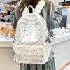 Mochila de Viagem Fresca e Juvenil Estilo Universitário, Mochila Escolar Estilo Coreano, Mochila Moderna e Esteticamente Agradável para Alunos do Ensino Fundamental II e Médio