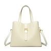 Bolso de Cubo Tejido de Gran Capacidad Nuevo para Mujer de Verano, Bolso Cruzado de Hombro Versátil de Color Sólido, Bolso de Mano de Moda para Mujer
