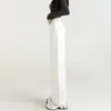 Jeans Blancos de Pierna Ancha para Mujer 2026 Verano Nuevos Sueltos Adelgazantes de Cintura Alta Rectos Versátiles con Caída Pantalones de Largo Hasta el Suelo