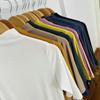 Camiseta Básica de Cuello Medio para Mujer, Camiseta de Manga Media, Estilo Popular Otoño e Invierno 2025, Top Delgado de Algodón Modal Celebridad de Internet