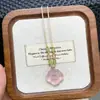 Novo Colar de Contas Rosa Nuvem Estilo Nacional Chinês para Mulheres, Moderno e Elegante, Corrente de Pescoço Exquisite, Colar Simples e Versátil