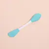 Cepillo de doble cara transfronterizo, silicona, para mascarilla facial de barro, limpieza de poros, salón de belleza, raspador manual, brocha para aplicar