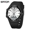 Reloj Sanda Transfronterizo Nuevo Producto Impermeable Simple Deportivo Luminoso Estudiante Reloj Despertador Multifunción Electrónico para Hombres y Mujeres