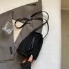 Transfronterizo 2024 invierno nuevo bolso cubo costuras de coche correa de PU bandolera de hombro versátil bolso coreano para mujer