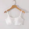 Dropshipping Nueva Camisola de Algodón para Primavera y Verano con Copas, Ropa Interior, Top Tubo, Camiseta Básica para Chica Joven