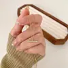 Colar Barra de Equilíbrio Inlaid com Strass Estilo Coreano Japonês Prata de Lei S925 Simples Leve Luxo Versátil Colar para o Dia a Dia Corrente da Clavícula Feminino