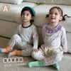 Conjunto de Algodão Puro com Lycra Sem Costura Outono/Inverno 2026 para Meninos e Meninas Conjunto para Casa Roupa de Cama Conjunto de Blusa e Calça de Outono Classe A