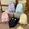 Mochila escolar fresca de estilo coreano para niñas, estudiantes de secundaria, linda mochila pequeña y extrovertida, mochila de viaje ligera para estudiantes de secundaria.