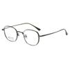 Montura de gafas de titanio puro con números y altura lateral ancha, gafas de patada, gafas planas de titanio, caja pequeña, montura de gafas para miopía de moda