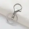 Hebilla redonda de dragón hebilla de langosta juego de tres piezas cadena de cuatro secciones ferretería DIY figura metálica cadena de 8 llavero colgante de muñeca accesorios