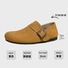Zapatos Boken de cuero genuino con todo incluido para mujer, zapatos casuales con aumento de altura oculto, zapatos Tods con punta grande que combinan con todo, zapatos Boken sencillos sin cordones