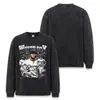 Suministro exclusivo transfronterizo béisbol americano estampado digital otoño e invierno estilo nuevo unisex camiseta de manga larga holgada peso pesado capa base moderna