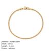 Emanco Pulsera Ajustable Flash Dorado Pulsera para Mujer Joyería de Moda Pulsera de Acero Inoxidable Venta al por Mayor