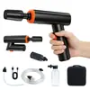 Pistola de agua plegable nueva, mini portátil, accesorios mini para lavado de autos, para uso doméstico, pistola de agua inalámbrica de alta presión con pantalla de potencia, venta al por mayor