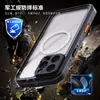 Funda impermeable Color Pimiento Rojo para iPhone 16 Pro Max, Tapa Trasera Transparente, Funda para Buceo al Aire Libre, Funda Anticaídas para Teléfono Móvil