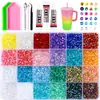 Caja de 24 compartimentos moderna y popular de diamantes de resina jelly de color AB con base plana, empaquetada para arte de uñas DIY, accesorios pequeños, venta al por mayor